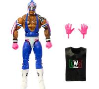 Mattel WWE Top Picks Elite Action Figure & Accessories Set, Rey Mysterio 15,2 cm da collezione con mani intercambiabili, anello ingranaggio e 25 punti di articolazione