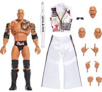 Mattel WWE – Action Figure The Rock Final Boss – 30 snodi, teste/mani intercambiabili – 8+
