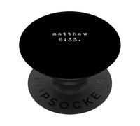 Matteo 6:33. religioso cristiano PopSockets PopGrip Adesivo