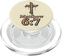 Matteo 6:7 Versetto della Bibbia Parole di Dio PopSockets PopGrip per MagSafe
