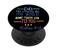 Matteo 7 12 Fai agli altri la regola d'oro PopSockets PopGrip Adesivo