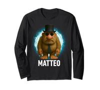 Matteo Mateo Matteooo Italiano Brainrot Meme Kid Per Bambini Maglia a Manica