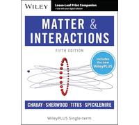 Matter and Interactions, 5e WileyPLUS Card and Loose-leaf Set Single Term