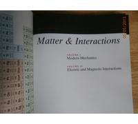 Matter & Interactions: Electric and Magnetic Interactions: v. 2