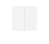 Matter Interruttore della Luce WiFi Smart Big Botton Interruttore Neutro Abilita App/Timer/Controllo Vocale, Matter Homekit Interruttore Luce (2 Gang)