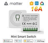 Matter WIFI Smart Switch Modulo Relè Interruttore HomeKit Interruttore di controllo wireless Funziona con Siri Alexa Google Home Smart Home Life