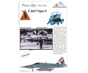 Matterhorn circle 48018 F-5E/F Tigre - Pace Alpi Parte Due Decalcomanie MC48018