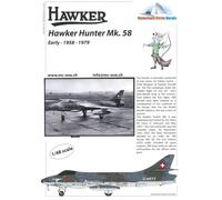 Matterhorn circle 48019 Hawker Hunter Mk. 58 - Presto Decalcomanie MC48019