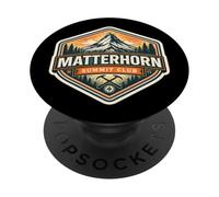 Matterhorn Summit Club Mountain Peak Climber Arrampicata Escursionismo PopSockets PopGrip Adesivo