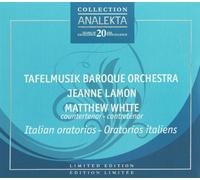 MATTHER / TAFELMUSIK BAROQUE ORCHESTRA WHITE Italian Oratorios (CD)