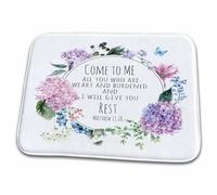 Matthew 11 Come To Me Give You Rest Scripture Zerbino Ingresso Asciugatura Rapida Zerbino Asciugapassi Trappola Sporco Tappeto Entrata Per Corridoio Esterno Vasca 40X60 Cm