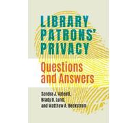 Matthew A. Beckstrom Sandra J. Valenti Brady D. Library Patrons' Pr (Tascabile)