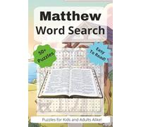 Matthew - Bible Word Search Puzzle Book: A New Testament Activity Book: Hundreds of Word Find Puzzles to Strengthen Your Faith and Test Your Knowledge ... Gift for Vacations, Holidays, and Free Time