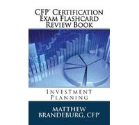 Matthew Brandeburg CFP Certification Exam Flashcard Review Book (Tascabile)