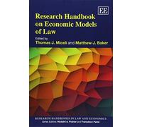 Matthew J. Baker Research Handbook on Economic Models of Law (Tascabile)