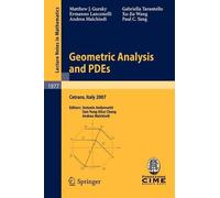 Matthew J. Gursky Ermanno Lanconelli Andrea Malchiod Geometric Analy (Tascabile)