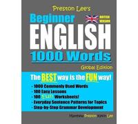 Matthew Preston Preston Lee's Beginner English 1000 Words Global Edi (Tascabile)