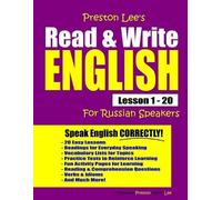 Matthew Preston Preston Lee's Read & Write English Lesson 1 - 20 For (Tascabile)