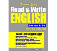 Matthew Preston Preston Lee's Read & Write English Lesson 1 - 60 For (Tascabile)