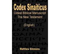 Matthew Simmons Codex Sinaiticus (Tascabile)