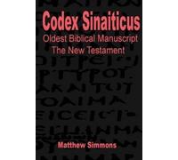 Matthew Simmons Codex Sinaiticus (Tascabile)
