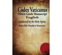 Matthew Simmons The Codex Vaticanus (Tascabile)