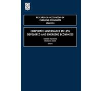 Matthew Tsameny Corporate Governance in Less Developed and Em (Copertina rigida)