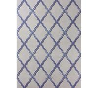 Matthew Williamson Carta da parati Jali Trellis - Blue/ Stone
