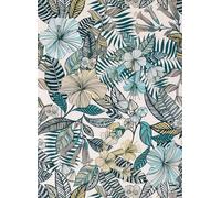Matthew Williamson Carta da parati Valldemossa - Ivory/ Sea Blue/ Pebble