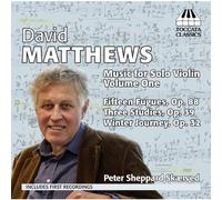Matthews David - Musica Per Violino Solo, Vol.1: 3 Studie