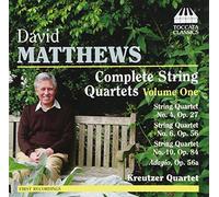 David Matthews David Matthews: Complete String Quartets - Volume 1 (CD) Album