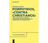 Matthias Becker Porphyrios, "Contra Christianos" (Copertina rigida)
