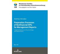 Matthias Nienab Preparation Processes of Nonfinancial KPIs fo (Copertina rigida)