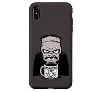 Mattina Cattivo Caffè Buono Mostro Rianimato Raccapricciante Divertente Custodia per iPhone XS Max