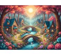 Mattina fatata Puzzle 1000 Pezzi,Antistress,Sfida Impossibile,dai 14 Anni,Adulti E Ragazzi,Decorazione Casa,Idea Regalo,Gioco Educativo 52x38cm