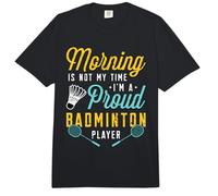Mattina Non è Il Mio Momento Sono Allenatore di Badminton Giocatore di Badminton Comfort Colors Adult Heavyweight T-Shirt