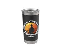Mattina non è il mio momento Sono un giocatore Marimba Lover Marimba Bicchiere termico in acciaio inox doppia parete