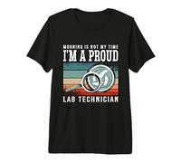 Mattina Non è Il Mio Tempo Lab Scienziato Tecnico di Laboratorio Maglietta Premium