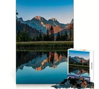 Mattinata tranquilla ad Almsee, Austria Puzzle per ragazzi 1000 pezzi Esercizio intelligente Divertimento tranquillo Incastro perfetto Sorpresa di compleanno (50x75cm)