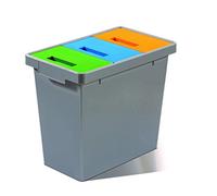Mattiussi Ecologia S.p.A. POLYMAX - Mini Sistema modulare per la Raccolta differenziata per Interni - 40 lt totali