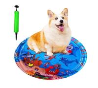 MATTO SENSORIRE ACQUA PER GATTI - GIOCCHIO INGRESSATIVI PER A PETS | Round Cat Play Mat Con Funzionalità Di Raffreddamento, Tappetino Da Gioco Per Gatti Interattivo, Tappetino Per L'estate, Animale Do