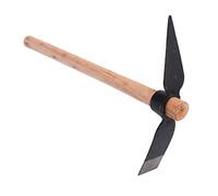 Mattock - Utensili da lavoro sul campo, utensili a mano per scavare erbacce e semina, attrezzi minerari per giardino, manico in acciaio al carbonio, lunghezza 9,9 pollici, circa 0,33 kg