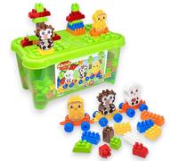 Mattoncini Abrick Bauletto Fattoria 250 Pezzi Set Costruzioni Ecoiffier 18m+