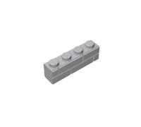 Mattoncini con profilo in muratura 1x4, 100 pezzi, blocchi da muro di mattoni classici sfusi, compatibili con parti e pezzi Lego 15533 (colore: g