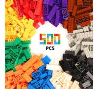 Mattoncini da Costruzione - 500 Pezzi, 14 Forme, 10 Colori - Blocchi Creativi per Bambini 6+ Anni, Compatibili con Altri Set, Giocattolo Educativo STEM, Materiale ABS Sicuro, Scatola Riutilizzabile.