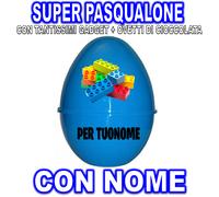 MATTONCINI SUPER PASQUALONE SORPRESONE UOVO DI PASQUA CONTENI LEGOx COSTRUZIONI