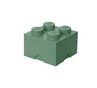 Mattoncino-contenitore Lego a 4 Bottoncini, Contenitore Impilabile, 5,7 Litri, Sand Green