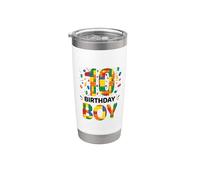 Mattone da costruzione per il decimo compleanno del ragazzo di 10 anni Bicchiere termico in acciaio inox doppia parete