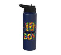 Mattone da costruzione per il decimo compleanno del ragazzo di 10 anni Stainless Steel Insulated Water Bottle