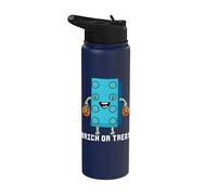 Mattone or Treat Brick Master Builder Block Funny Halloween Stainless Steel Insulated Water Bottle